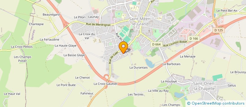 localisation de l'entreprise MONSIEUR GUILLAUME QUILLEROU  SAINT-MEEN-LE-GRAND