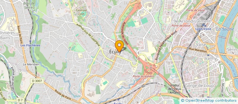 localisation de l'entreprise MONSIEUR GUILLAUME RACT-MADOUX  ECULLY