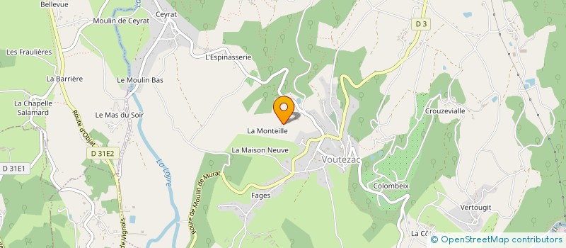 localisation de l'entreprise MONSIEUR GUILLAUME RAFFIN  VOUTEZAC