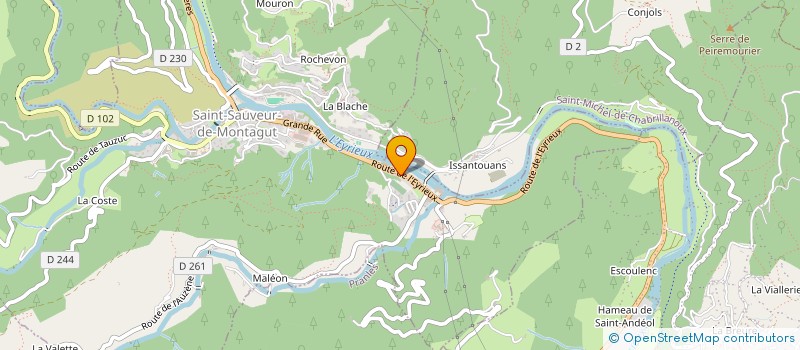 localisation de l'entreprise MONSIEUR GUILLAUME RANC  SAINT-SAUVEUR-DE-MONTAGUT