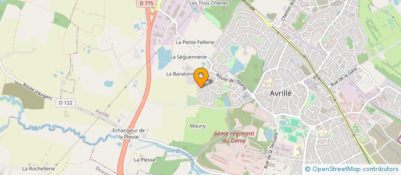 localisation de l'entreprise MONSIEUR GUILLAUME RAOUL à AVRILLE