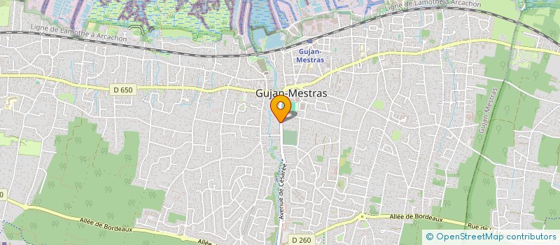 localisation de l'entreprise MONSIEUR GUILLAUME RATEAUX  GUJAN-MESTRAS