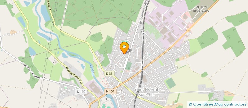 localisation de l'entreprise MONSIEUR GUILLAUME RAVEAU  SAINT-FLORENT-SUR-CHER