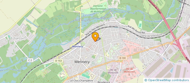 localisation de l'entreprise MONSIEUR GUILLAUME RAVI à MENNECY