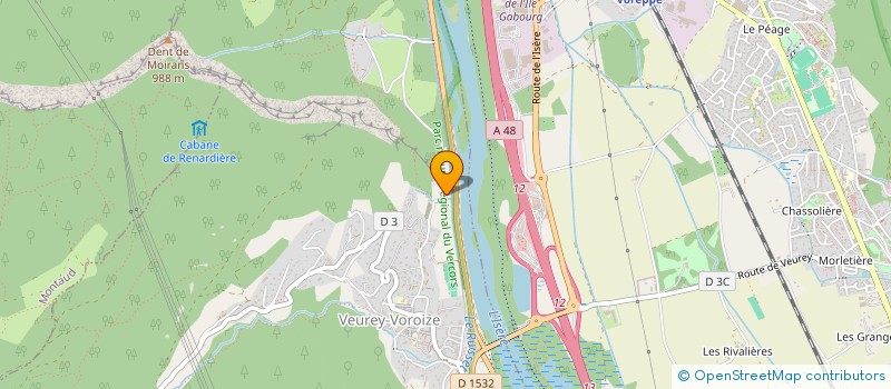 localisation de l'entreprise MONSIEUR GUILLAUME REBIERE  VEUREY-VOROIZE