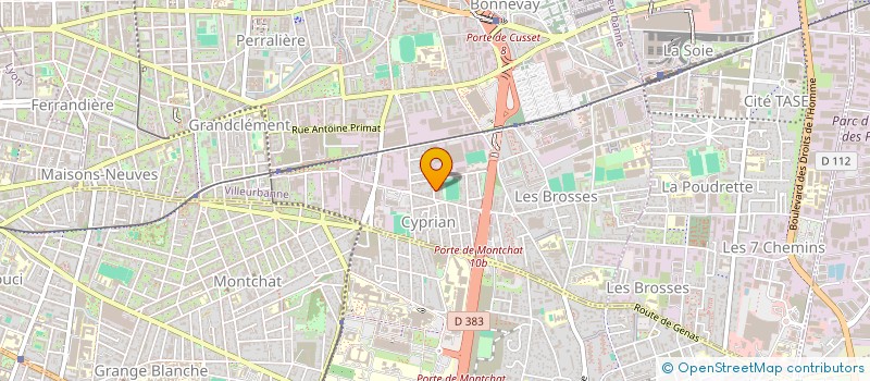 localisation de l'entreprise MONSIEUR GUILLAUME REBOULLET  VILLEURBANNE