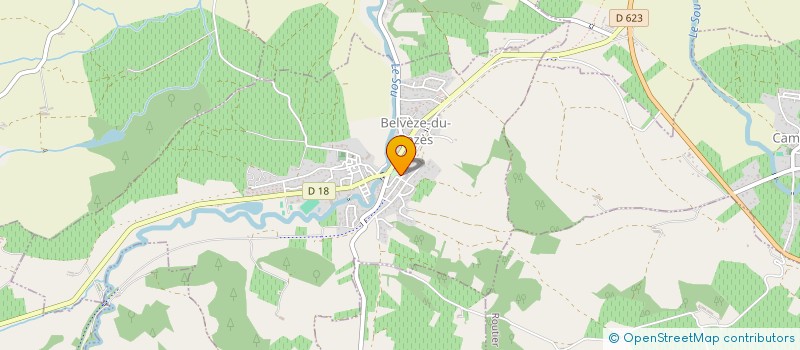 localisation de l'entreprise MONSIEUR GUILLAUME REFFLE  BELVEZE-DU-RAZES