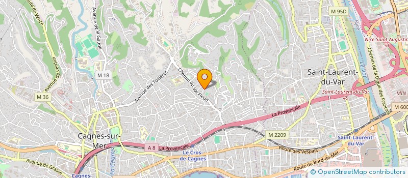 localisation de l'entreprise MONSIEUR GUILLAUME REGAIRAZ à CAGNES-SUR-MER