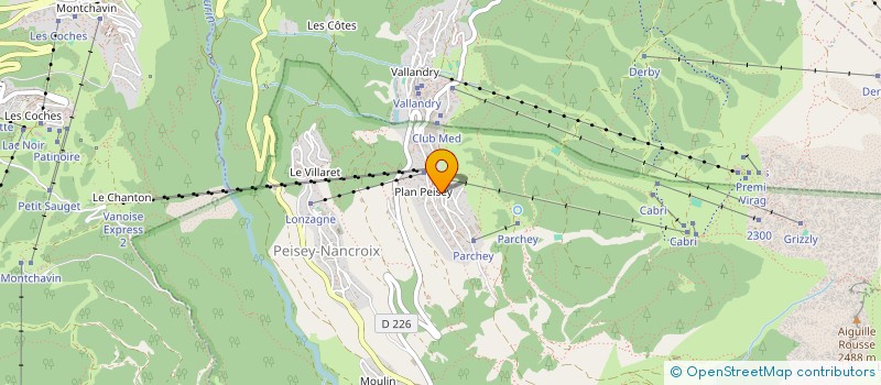 localisation de l'entreprise MONSIEUR GUILLAUME REINE  PEISEY-NANCROIX
