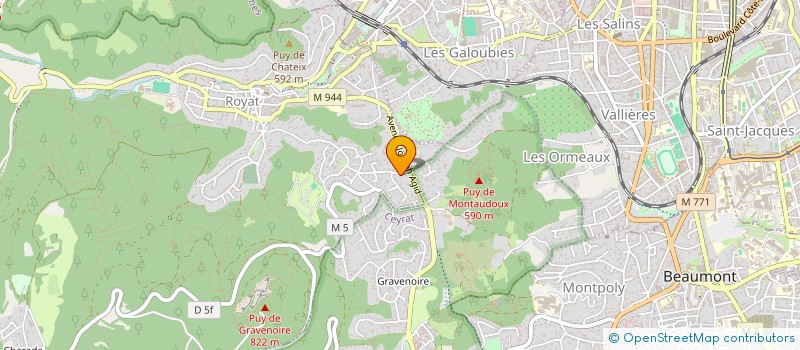 localisation de l'entreprise MONSIEUR GUILLAUME RENARD  ROYAT