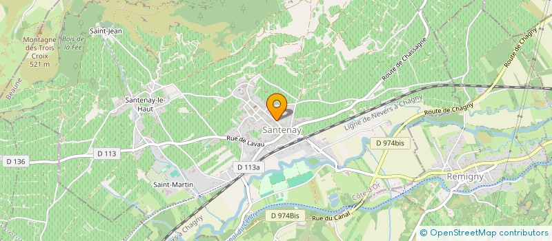 localisation de l'entreprise MONSIEUR GUILLAUME RENY  SANTENAY