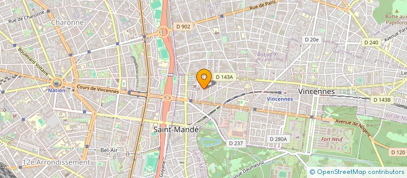 localisation de l'entreprise MONSIEUR GUILLAUME RESCAN  VINCENNES