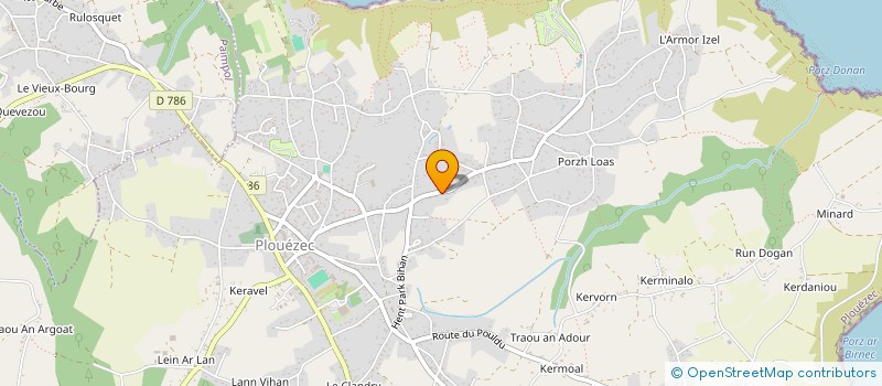 localisation de l'entreprise MONSIEUR GUILLAUME RIBE à PLOUEZEC