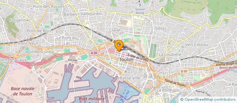 localisation de l'entreprise MONSIEUR GUILLAUME RIBE  TOULON