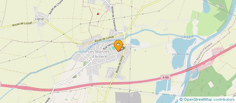 localisation de l'entreprise MONSIEUR GUILLAUME RIBES  LES MARTRES-D'ARTIERE