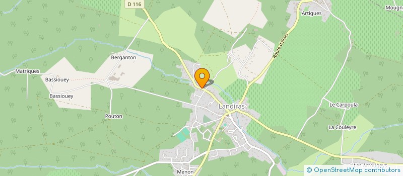 localisation de l'entreprise MONSIEUR GUILLAUME RICAUD  LANDIRAS