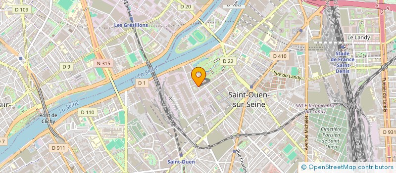 localisation de l'entreprise MONSIEUR GUILLAUME RICHERT à SAINT-OUEN-SUR-SEINE