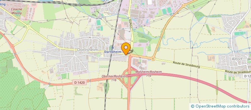 localisation de l'entreprise MONSIEUR GUILLAUME RICHTER  DORLISHEIM