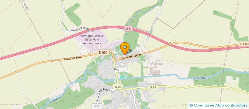 localisation de l'entreprise MONSIEUR GUILLAUME RIGLET  ESTISSAC