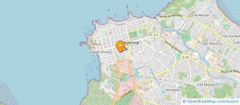 localisation de l'entreprise MONSIEUR GUILLAUME RIMBERT  CAYENNE