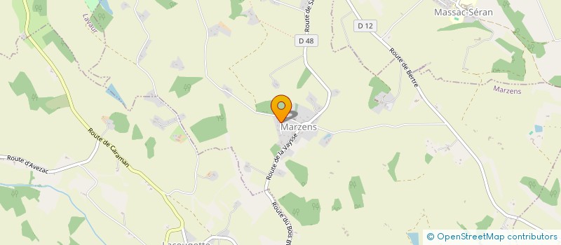 localisation de l'entreprise MONSIEUR GUILLAUME RINALDI  MARZENS