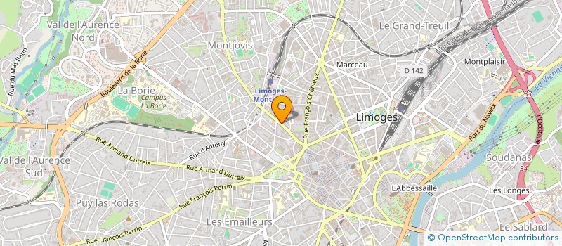 localisation de l'entreprise MONSIEUR GUILLAUME RIVET à LIMOGES