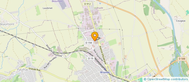 localisation de l'entreprise MONSIEUR GUILLAUME ROCHETTE  BRIOUDE