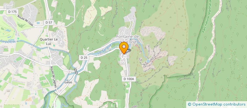 localisation de l'entreprise MONSIEUR GUILLAUME RODRIGUEZ  FONTAINE-DE-VAUCLUSE