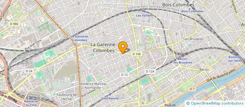 localisation de l'entreprise MONSIEUR GUILLAUME ROGEON à LA GARENNE-COLOMBES