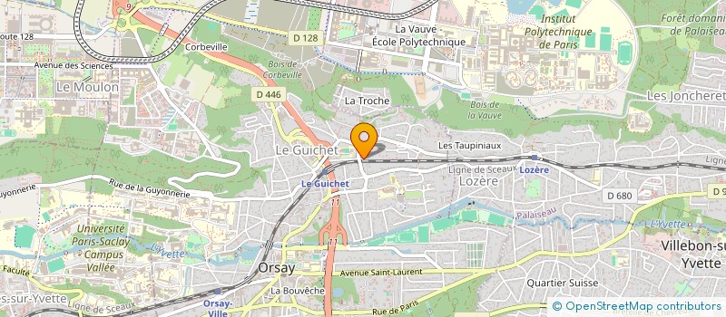 localisation de l'entreprise MONSIEUR GUILLAUME ROGER  SACLAY