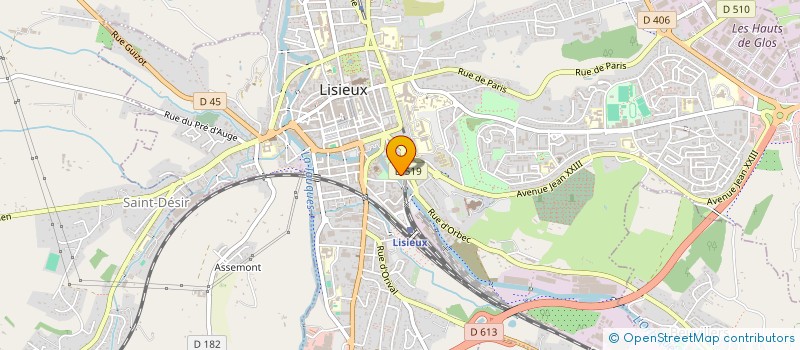 localisation de l'entreprise MONSIEUR GUILLAUME ROME  LISIEUX