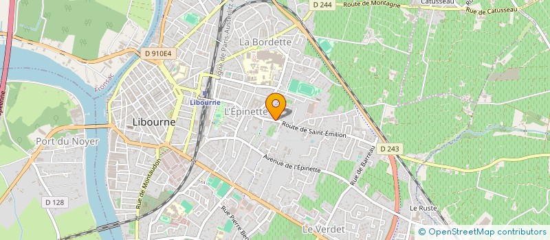 localisation de l'entreprise MONSIEUR GUILLAUME RONDEAU  LIBOURNE