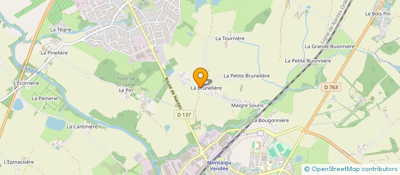 localisation de l'entreprise MONSIEUR GUILLAUME RONDEAU  MONTAIGU-VENDEE