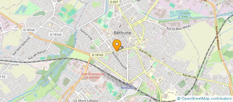 localisation de l'entreprise MONSIEUR GUILLAUME ROTUREAU  BETHUNE