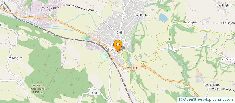 localisation de l'entreprise MONSIEUR GUILLAUME ROUGNY  CHORGES