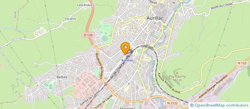 localisation de l'entreprise MONSIEUR GUILLAUME ROUME à AURILLAC