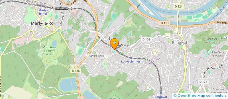 localisation de l'entreprise MONSIEUR GUILLAUME ROUSSEAU  LOUVECIENNES