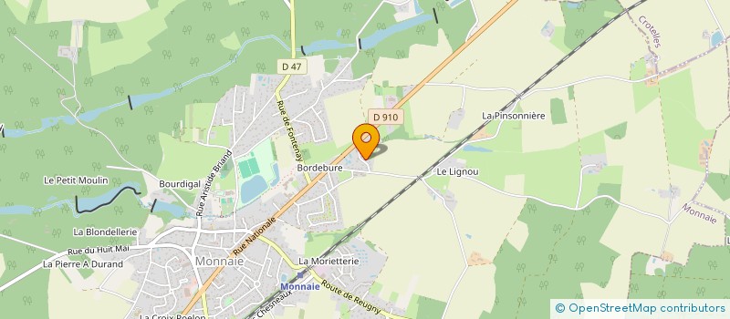 localisation de l'entreprise MONSIEUR GUILLAUME ROUSSEAU  REUGNY