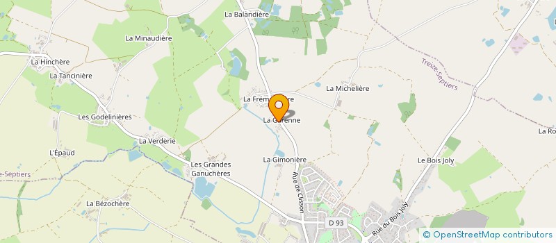 localisation de l'entreprise MONSIEUR GUILLAUME ROUSSEAU  MONTAIGU-VENDEE