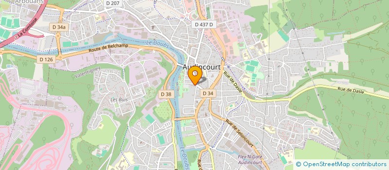 localisation de l'entreprise MONSIEUR GUILLAUME ROUSSEAU  AUDINCOURT