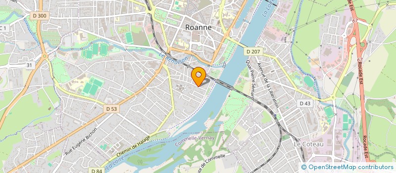 localisation de l'entreprise MONSIEUR GUILLAUME ROUSSEL à ROANNE