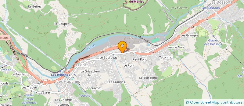 localisation de l'entreprise MONSIEUR GUILLAUME ROUSSEL  LES HOUCHES