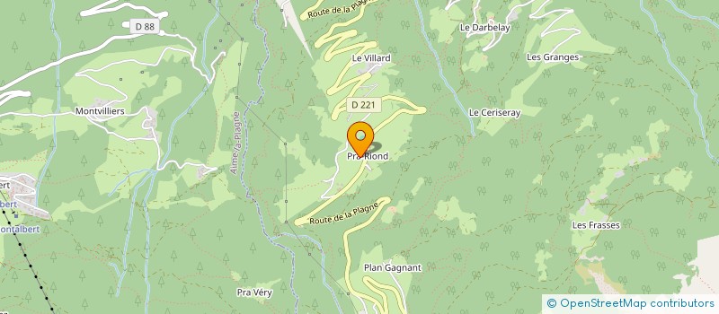 localisation de l'entreprise MONSIEUR GUILLAUME ROUSSIER  LA PLAGNE TARENTAISE