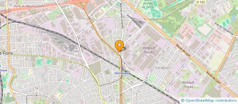 localisation de l'entreprise MONSIEUR GUILLAUME ROUX  VENISSIEUX