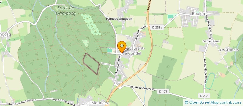 localisation de l'entreprise MONSIEUR GUILLAUME ROY  SAINT-LAURENT-DE-CONDEL