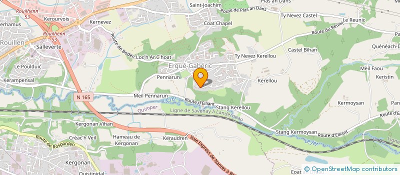 localisation de l'entreprise MONSIEUR GUILLAUME ROZEC  ERGUE-GABERIC