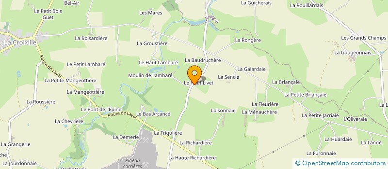 localisation de l'entreprise MONSIEUR GUILLAUME RUAULT à LA CROIXILLE
