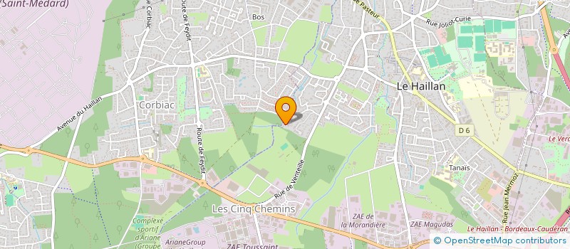 localisation de l'entreprise MONSIEUR GUILLAUME RUBAN  LE HAILLAN