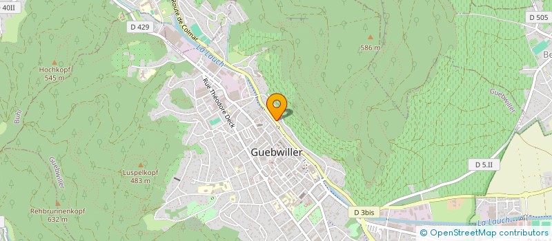 localisation de l'entreprise MONSIEUR GUILLAUME RUDOLF  GUEBWILLER