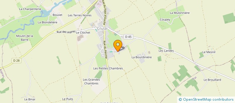 localisation de l'entreprise MONSIEUR GUILLAUME RUELLE à CRULAI